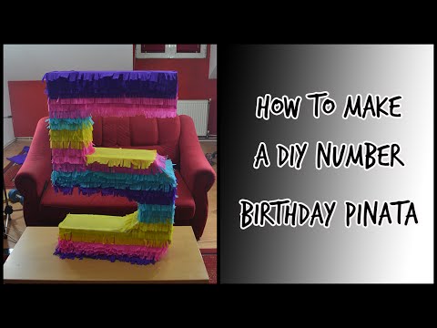 DIY Birthday Pinata - Number Edition DIY Birthday Pinata - Number Edition