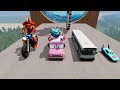 big u0026 small mcqueen vs chick hicks vs tow mater vs king dinoco vs duch hudson beamng.drive