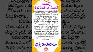 ఇంట్లో శివలింగం ఉంటే ఎలా పూజించాలి #ఇంట్లో శివలింగం ఎత్తు ఎంత ఉండాలి #రెండు శివలింగాలు ఉంటె పూజ ఎలా