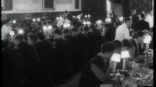 Oxford University Students in dining hall