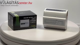 Tracon 3 fázisú közvetlen digitális fogyasztásmérő 7 modul 230V AC / 10(100)A TVOF37