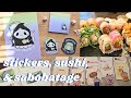 Stickers, sushi, and sabobatage!! | Pack October stationery club with me!