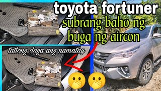 toyota fortuner AC subrang baho ng buga ng aircon may namatay na daga😥😥🫢🫢🫢