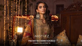 Motifz Premium Embroidered Formal Collection 2024 | Motifz Luxury Chiffon Unstitched Collection'24