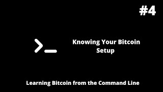 Learning Bitcoin from the Command Line - Knowing Your Bitcoin Setup