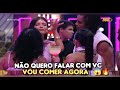 vitória se alto elogioa e camila faz cara feia de debocha bbb25