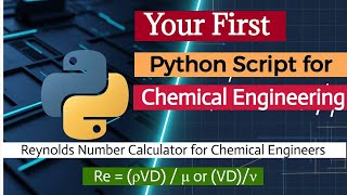 Your first python code for Chemical Engineers #Python #Tutorial #EngineeringStudent #FluidDynamics