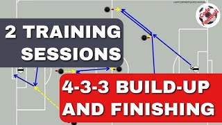 4-3-3 build-up and finishing! 2 full training sessions!