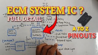 ECM System IC Full Explain in One Video | ECM Pinout ECM Driver IC Full detail