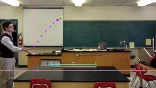 jsTrack Physics Motion Tracking Analysis App - A Demonstration for Projectile Motion