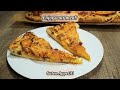 🍕 pumpkin pizza with a difference 🍕 the perfect autumn snack with ham and onions.