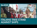 Italians are taking a stand to protect Venice from cruise ships | ITV News