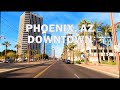 Phoenix, AZ - Driving Downtown 4K