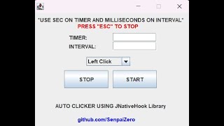 Java Simple Auto Clicker | Source Code