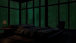 Relaxing Forest Rain Sounds | Cozy Bedroom Cabin Ambiance for Sleep and Stress Relief