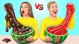 Jelly VS Chocolate Food Challenge by Multi DO Challenge