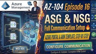 AZ-104 Episode 16: Application Security Group + NSG 🔥 Full Communication Setup