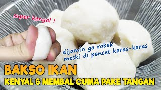 RESEP BAKSO IKAN TENGGIRI - SUPER KENYAL DAN MEMBAL - Best Homemade Fish Ball Recipe So Far