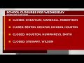 school closures for wednesday