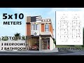 5x10 METERS TWO STOREY HOUSE (With Store)