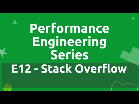 Performance Engineering Series E12 Stackoverflow Error Analysis Performance Engineering Series E12 Stackoverflow Error Analysis