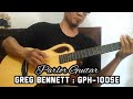 Parlor Guitar : Greg Bennett GPH-100SE Top Solid