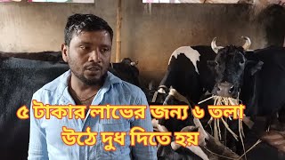 আমি যদি খামার চালাতে না পারি কেউ পারবেনা/৫ টাকার জন্য ৬তলায় উঠে দুধ দিতে হয়।dairy farming