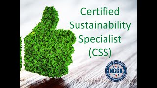 Certified Sustainability Specialist