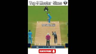 Top 5 Monster Sixes☠️ in Real Cricket 24 #shorts #short #trending #ipl #cricket #rc22 #rc24 #ipl2024