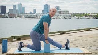 Try This 15-Minute Stretching Exercise (With a Foam Roller and Yoga Blocks)