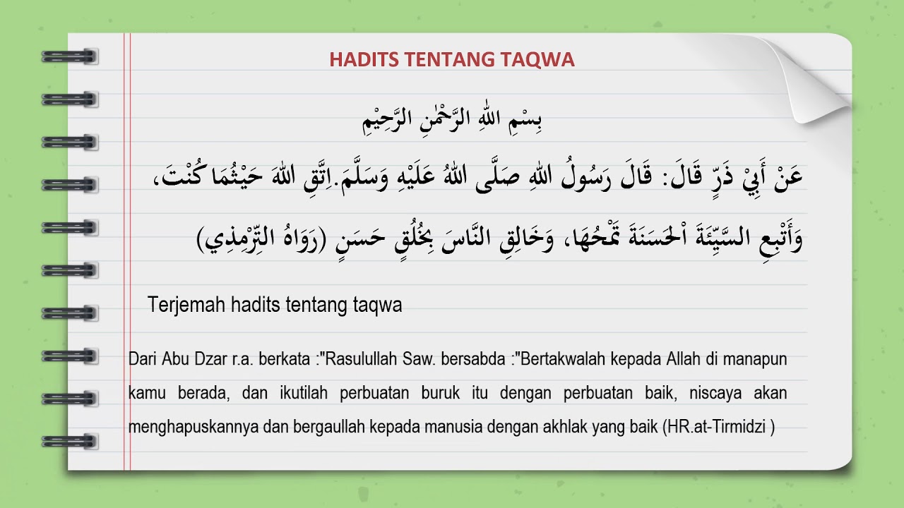 Hadits Tentang Taqwa - Homecare24