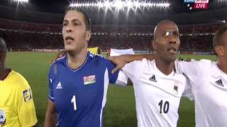 Libya National Anthem in African Cup of Nations 2012 against Equatorial Guinea