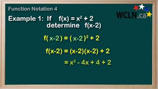 WCLN - Math - Function Notation 4