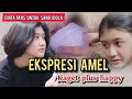 Ekspresi Amel kaget plus happy #amelamilia #miripnikeardilla