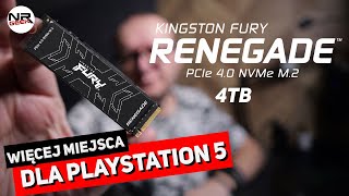 Dysk NVMe Kingston Fury Renegade 4TB do konsoli Playstation 5 Pro - Hardware