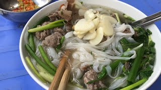 เฝอ~แสนอร่อย (QUAN PHO BIEN)in Hanoi(VIETNAM EP6)cost2$ประมาณชามละ66บาท กินได้สองคนClick Subscribe😊