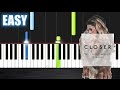 The Chainsmokers - Closer ft. Halsey - EASY Piano Tutorial by PlutaX