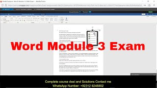 Word Module 3 Exam | Precision Builders