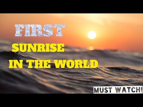 Which state sees the rising sun at first?