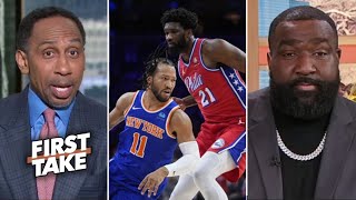 FIRST TAKE | Big Perk heated Stephen A. says 76ers are NOTHING against Knicks ev