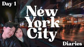 Londoner's First Time in NYC Day 1 | Ichiran, New York bagels, Grand Central Terminal, Night Tour