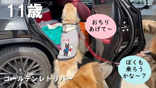 ＧＳ看板犬テンくんとツーショット、ランチも愛犬と一緒♪