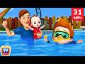 Baby Goes Swimming Song + More ChuChu TV Funzone Nursery Rhymes & Toddler Videos