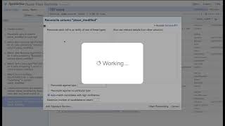 OpenRefine - start reconciliation