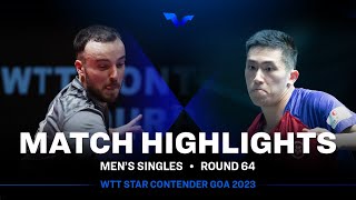 Lam Siu Hang vs Simon Gauzy | MS R64 | WTT Star Contender Goa 2023