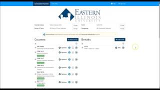 Schedule Planner Tutorial-- Eastern Illinois University