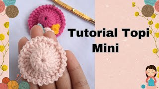 How to make a small hat | Tutorial Crochet Topi Mini | Cara mudah Membuat Hiasan Lucu untuk Pemula