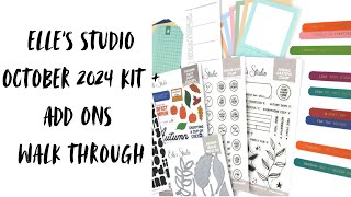 Elle’s Studio October 2024 Kit and add ons walk through plus subscription details