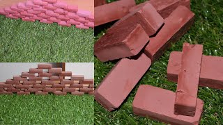 Billion Views: Mini bricks, miniature, Model building, Clay Bricks, Cement Bricks, DIY mini bricks.