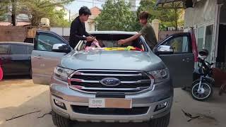 ប្ដូរកញ្ចក់មុខ FORD EVEREST 2018 call 017393678-087820087-0978513838-077336969-015322394📥